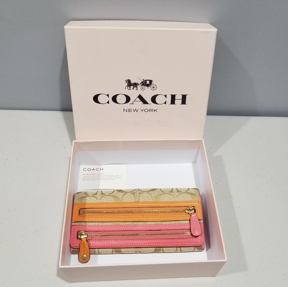 Coach Handbags - Monogram Leather Coach Wallet